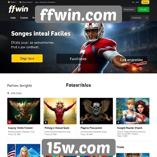 Exploração das funcionalidades do site ffwin.com